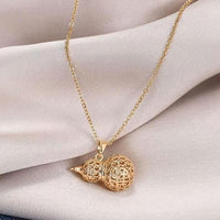 Lucky Gourd Pendant - Five Fortune Charms